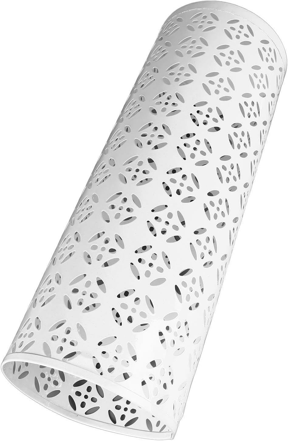 Umbrella Stand, Umbrella Holder for Entryway, Round Proof Hollow Metal Umbrella Holder Bin for Home Entryway (White) image 2
