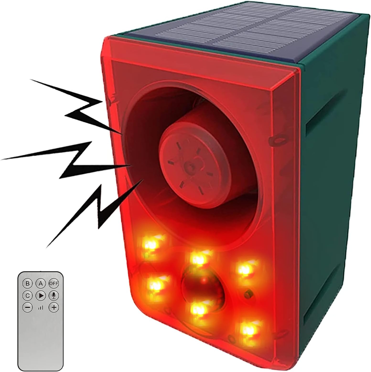 Alarme Solaire Avec Stroboscope Et Sirène 120dB Tuya WiFi - Détecteur De Mouvement, étanche IP67, Intérieur/extérieur