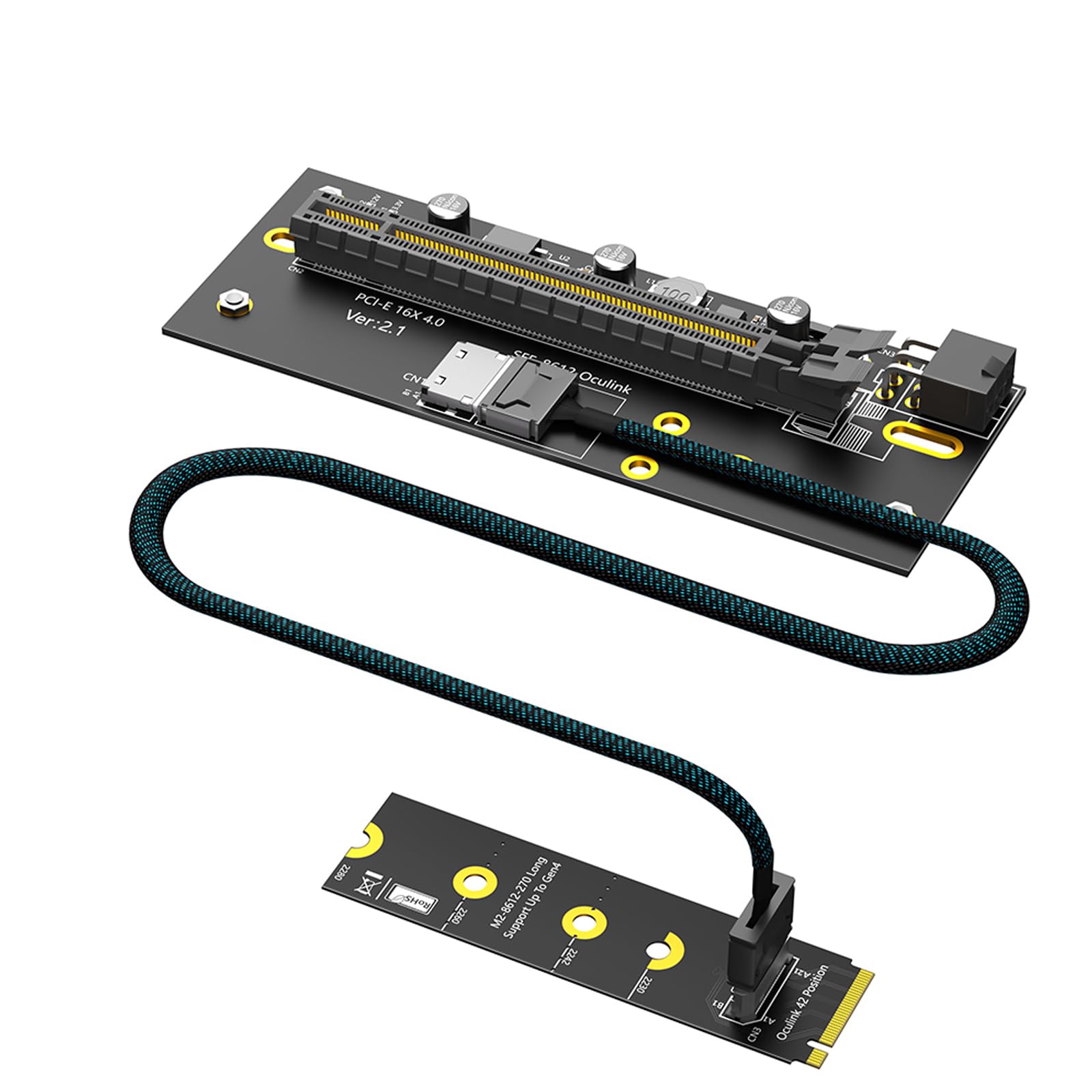 PCB Gen4 X16 Erweiterungssteckplatz Adapterkarte, B