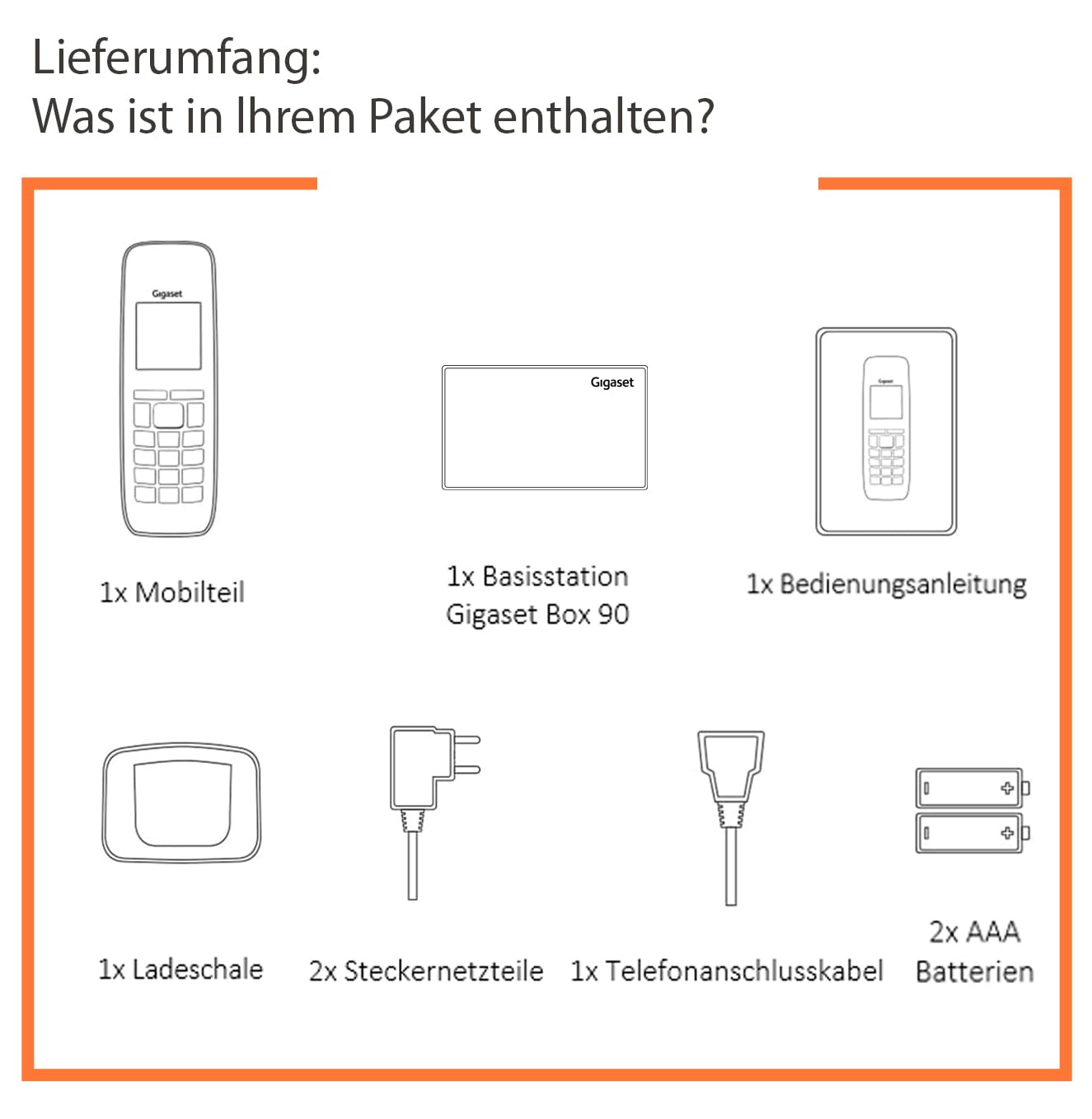 Gigaset CL390 - Schnurloses Design DECT-Telefon - Freisprechfunktion- 2 Akustik-Profile, Grafik Display, leichte Bedienung mit intuitiver Menüführung, inkl Basisstation Box 90, weiß [Deutsche Version]