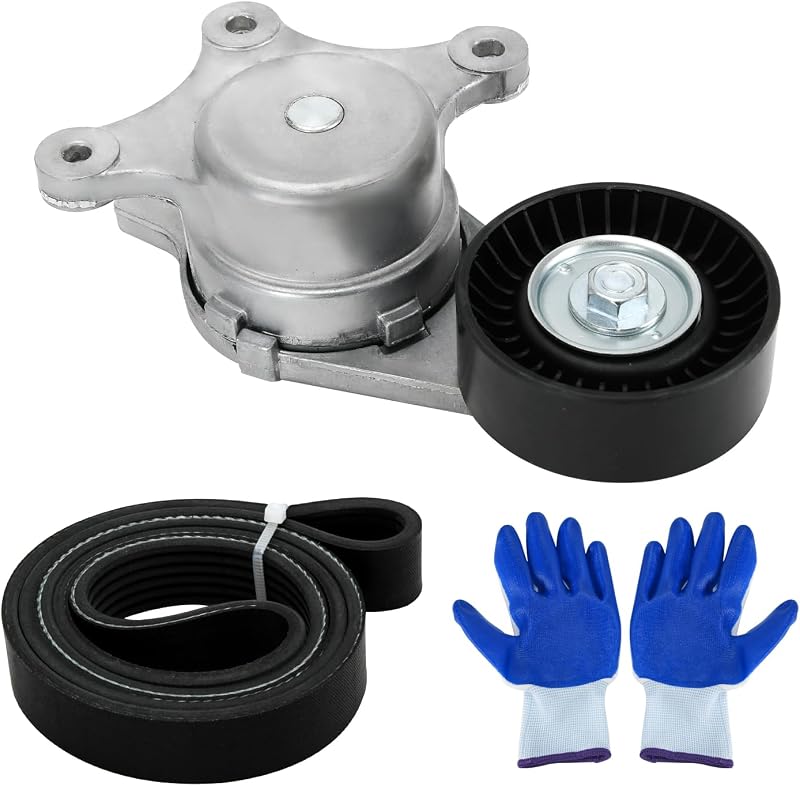 Kit tensionador da correia de acessórios FQRANBO para Ford Edge, Explorer, Flex, MKS, MKT, MKX e MKZ 3.5L/3.7L – 38485 6PK1140
