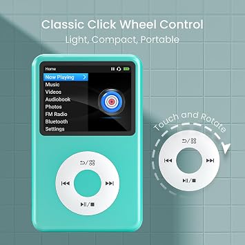 MP3 Player with Bluetooth Y1 64GB Video EBOOK GREEN Green