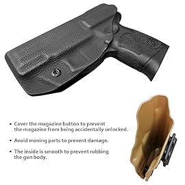 Taurus G3C G2C Holster IWB Dermatoglyph Kydex Holster for Taurus G3C 9mm / G2C 9mm G2S / Millennium PT111 G2 / PT140 9mm Case, Inside Waistband Concealed - Black, Right Hand