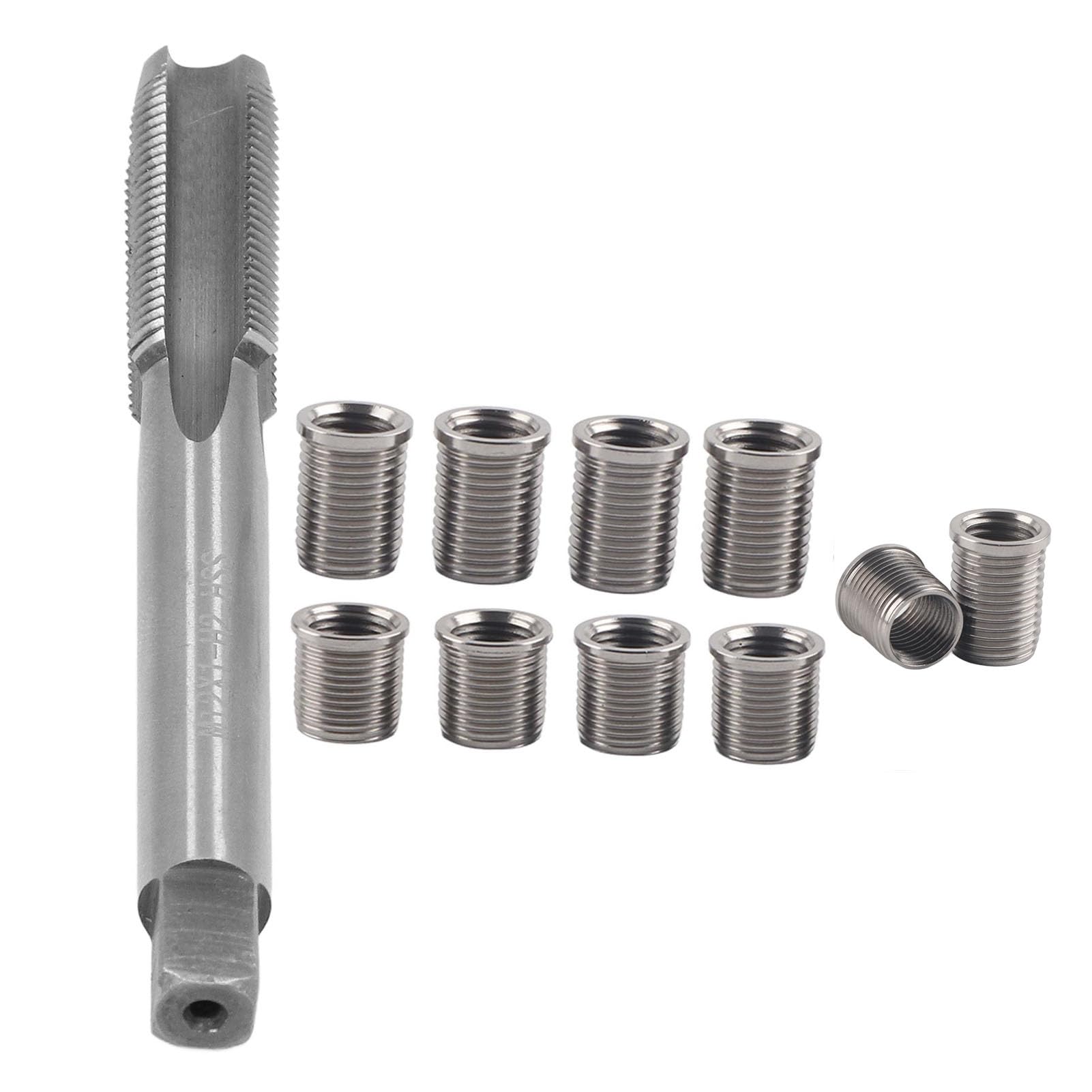 Kit De Réparation Filetage De Bougies D'allumage, Kit De Réparation Pour Filetage De Bougie M10x1.0 Réparation Filetage M12x1.0 Outil De Réparation De Filetage De Bougie D'allumage