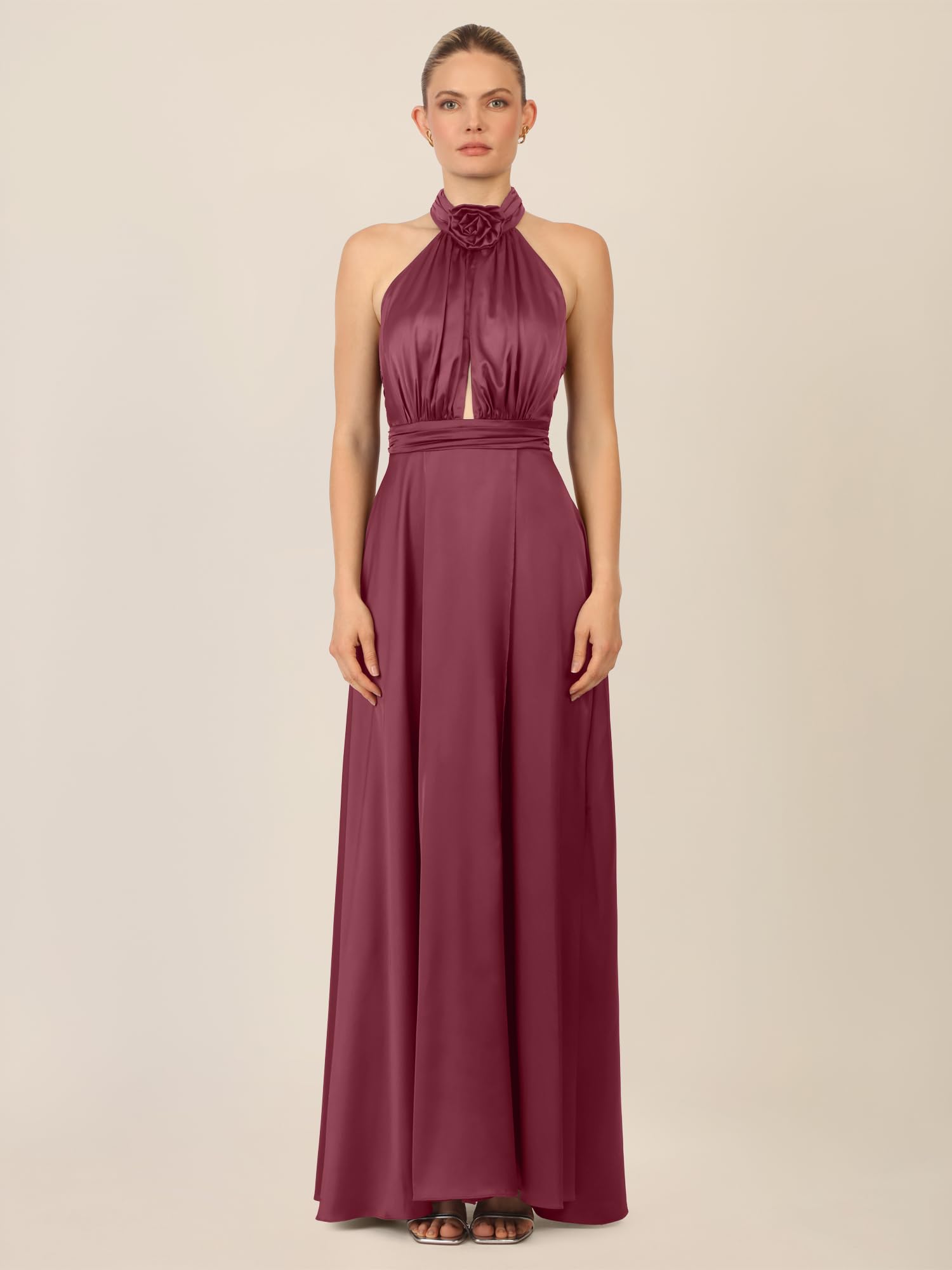 APART Fashion Damen Satinkleid Kleid (1er Pack)