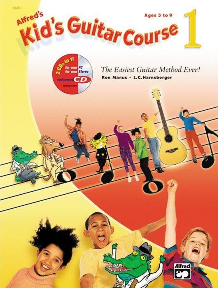 Alfred's Kid's Guitar Course 1: The Easiest Guitar Method Ever!, Book & Enhanced CD