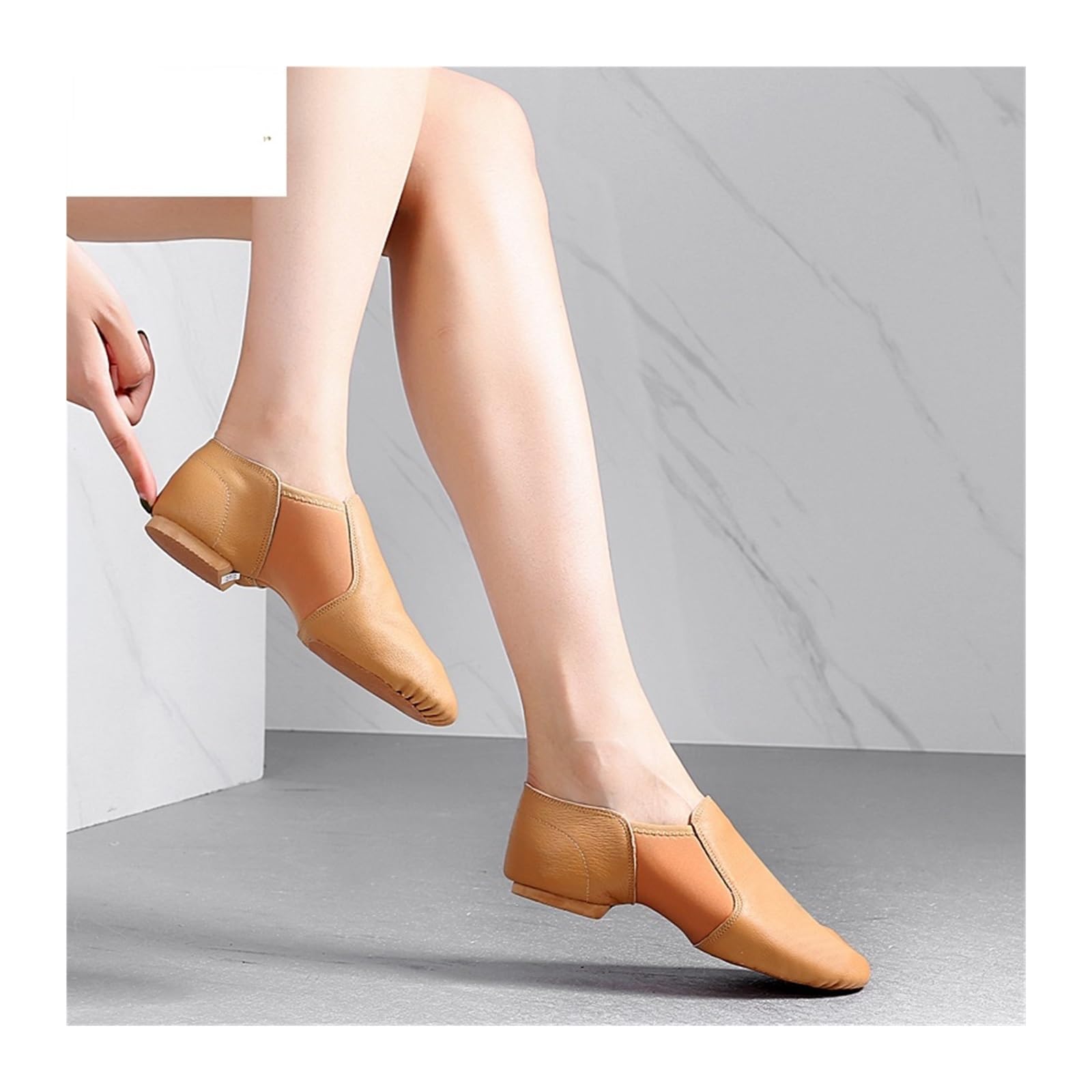 Zapatillas Ballet Niña Zapatos de Baile de Jazz con Suela Antideslizante Color Canela y Negro for Adultos y Mujeres.
