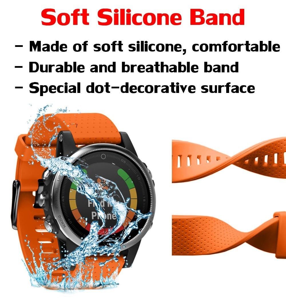 Per Fenix 5S/Fenix 6S cinturini 20 mm facile da montare in silicone cinturini di ricambio per smartwatch Fenix 7S/Fenix 5S Plus/Fenix 6S Pro/D2 Delta S