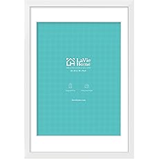 Picrit 20x30 Frame 3 Pack, White Poster Frame, Display Poster 18 x 24 with Mat or 20 x 30 without Mat for Horizontal or Vertical Wall Mounting