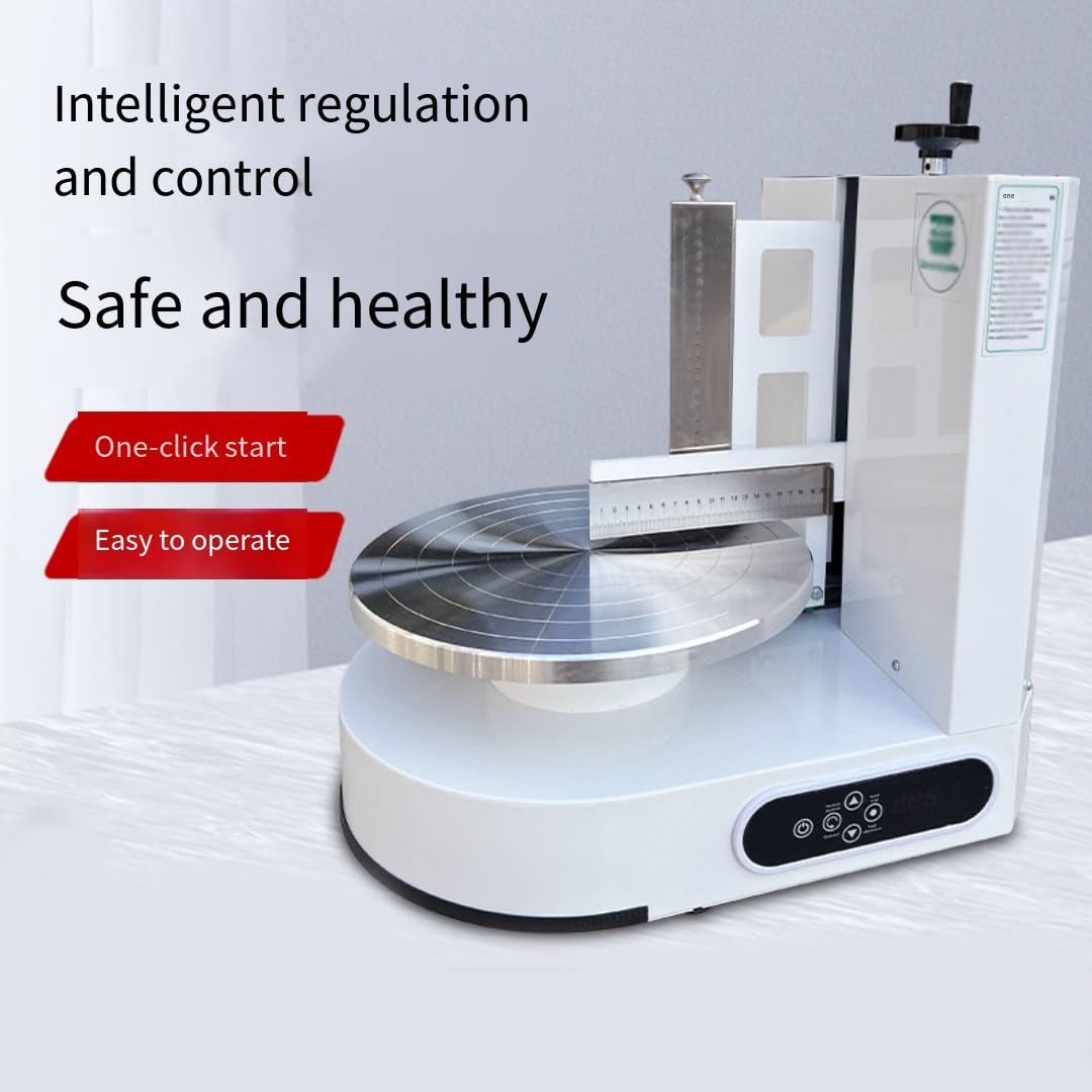 Machine à tartiner automatique de crème de gâteau, lisseur de revêtement, grattoir en acier inoxydable pour gâteaux de 10 à 30,5 cm, outil de décoration d'anniversaire, équipement de boulangerie