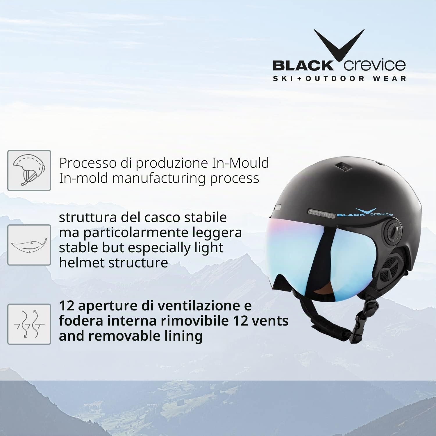 Black Crevice - Casco da Sci