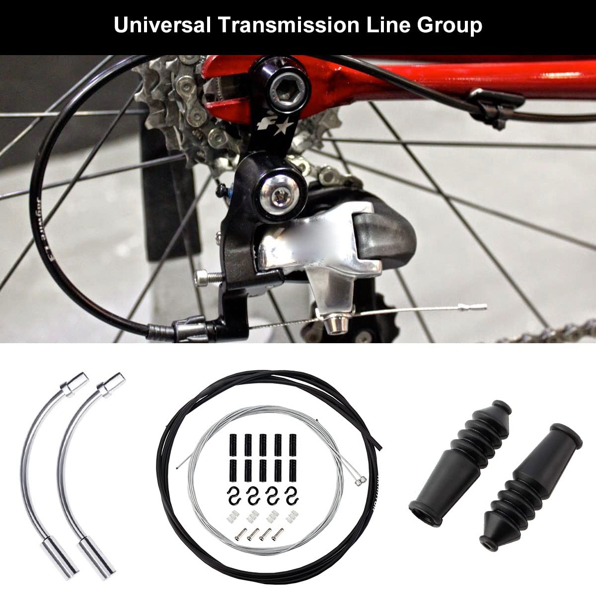 Cavo Bici Set Cavi Freno Per Bicicletta MTB E City Bike Cavo