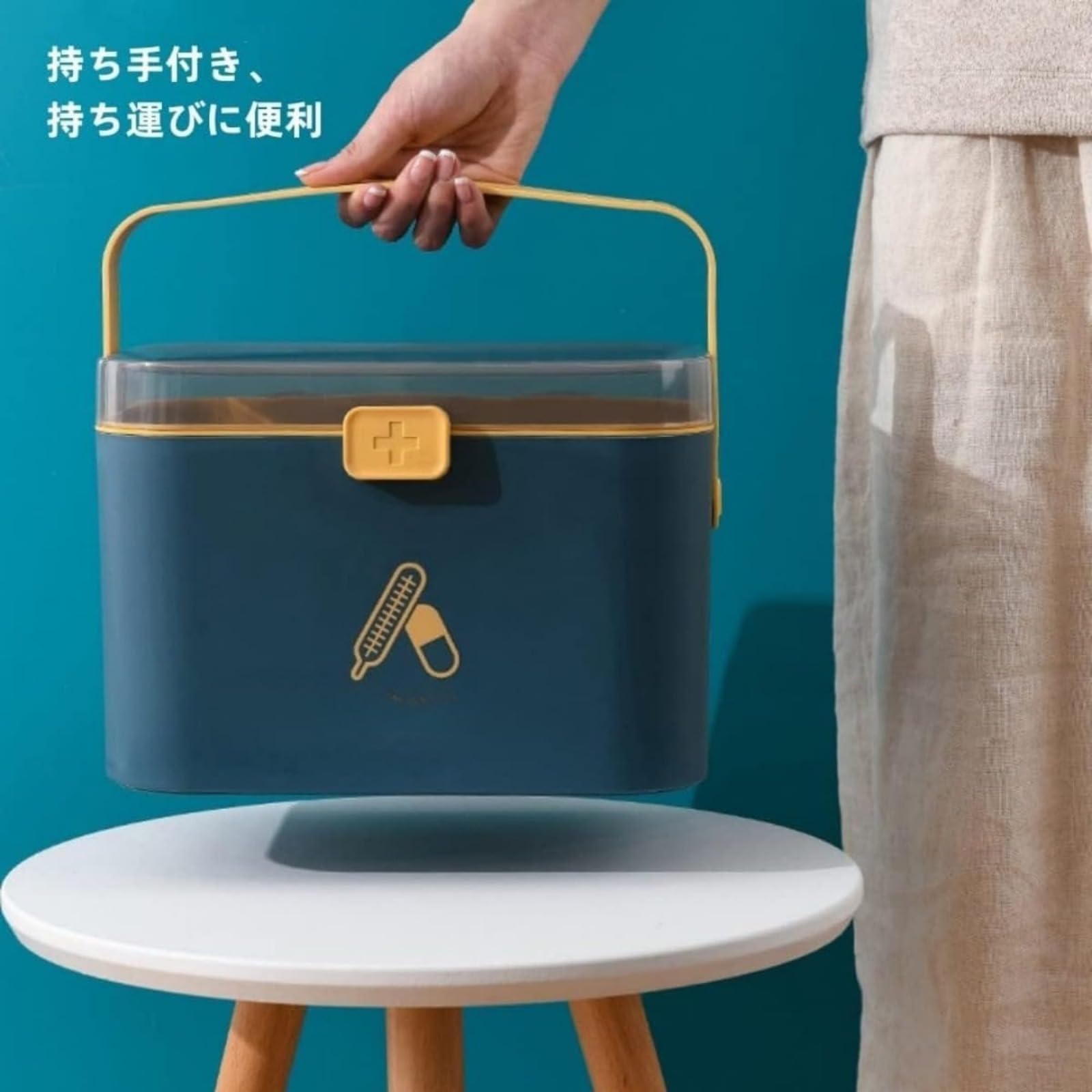 Amazon｜救急箱 収納ケース 薬箱 薬入れ 小物入れ 応急ボックス 家庭用 