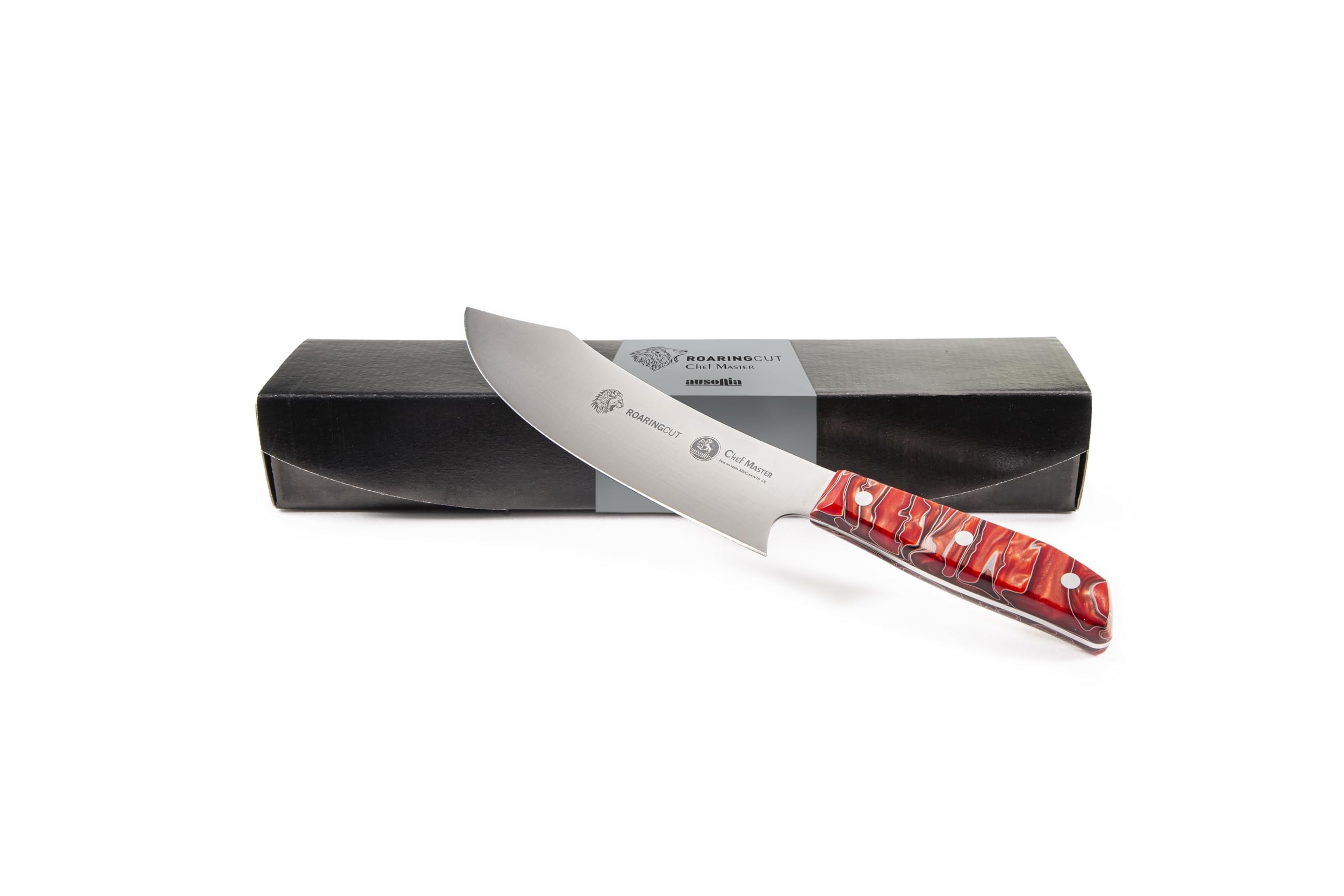 AUSONIA Coltello da Churrasco Professionale Lama Inox 20 Cm | Ideale per il taglio e la preparazione della carne dei barbecue, bbq e puled pork
