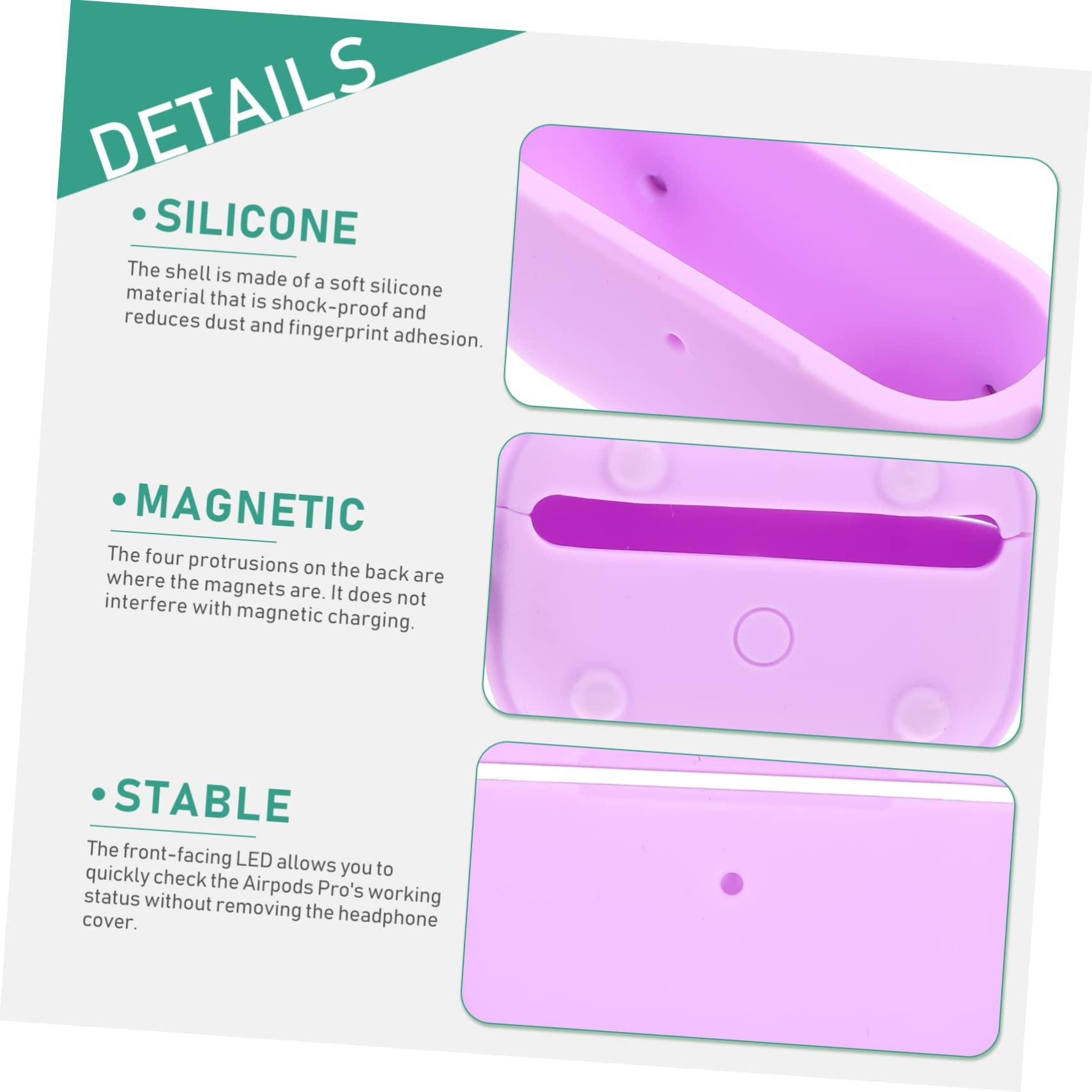 Uonlytech 5 Piezas Caso de Auriculares Protector de Auriculares Funda de Transporte para inalámbricos tamishome Light Box Funda Protectora para Caja de
