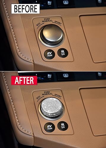 Miniatura 2 de Modo de conducción Select Switch Speed ECO Push Normal Sport Knob Stickers Covers Compatible con Lexus ES 2014-2018, GS2014-202O