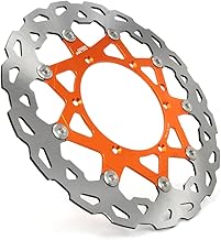 Disque Frein Avant Flottant 320mm,Disque Frein Moto Orange pour SXF EXC XCW XCF XCF MXC GS MX MXC EXCG LC4 SXS250 SXS450 XC250F XC300W XC450 MX500 SX500