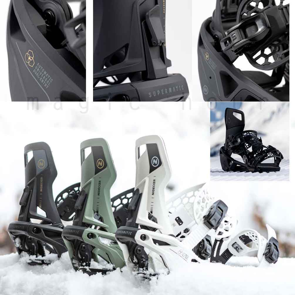 スノーボード ビンディング ナイデッカー NIDECKER SUPERMATIC Black 
