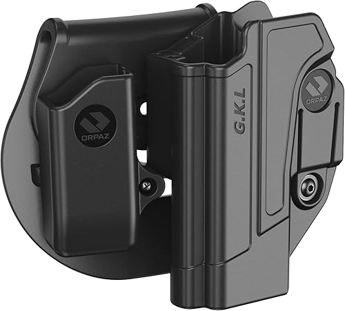Miniatura 1 de Orpaz Funda G17 de la serie C compatible con Glock 17 OWB Holster  Unisex  Asegurará tu pistola con una apariencia táctica