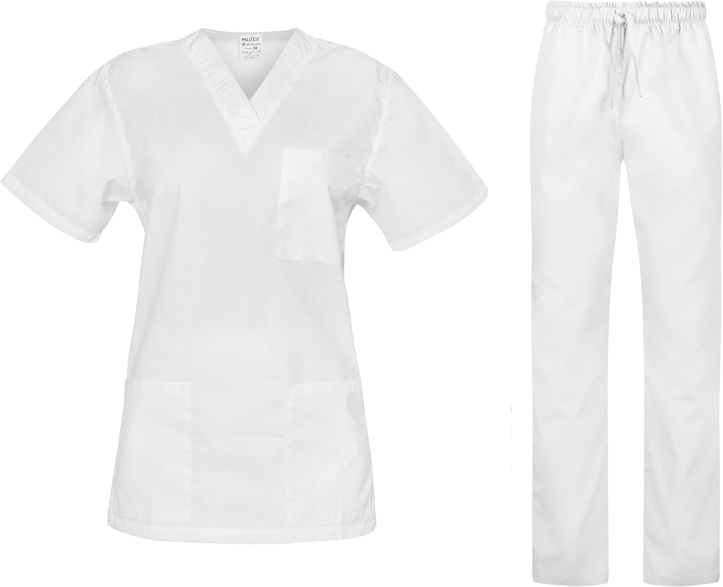 Cesare Unisex Scrub Set, Slip-On Tunic and Slip-On Trousers Set, Medical Doctor Uniform, Medical Uniforms & Scrubs, Medical Work Wear, Lightweight Fabric