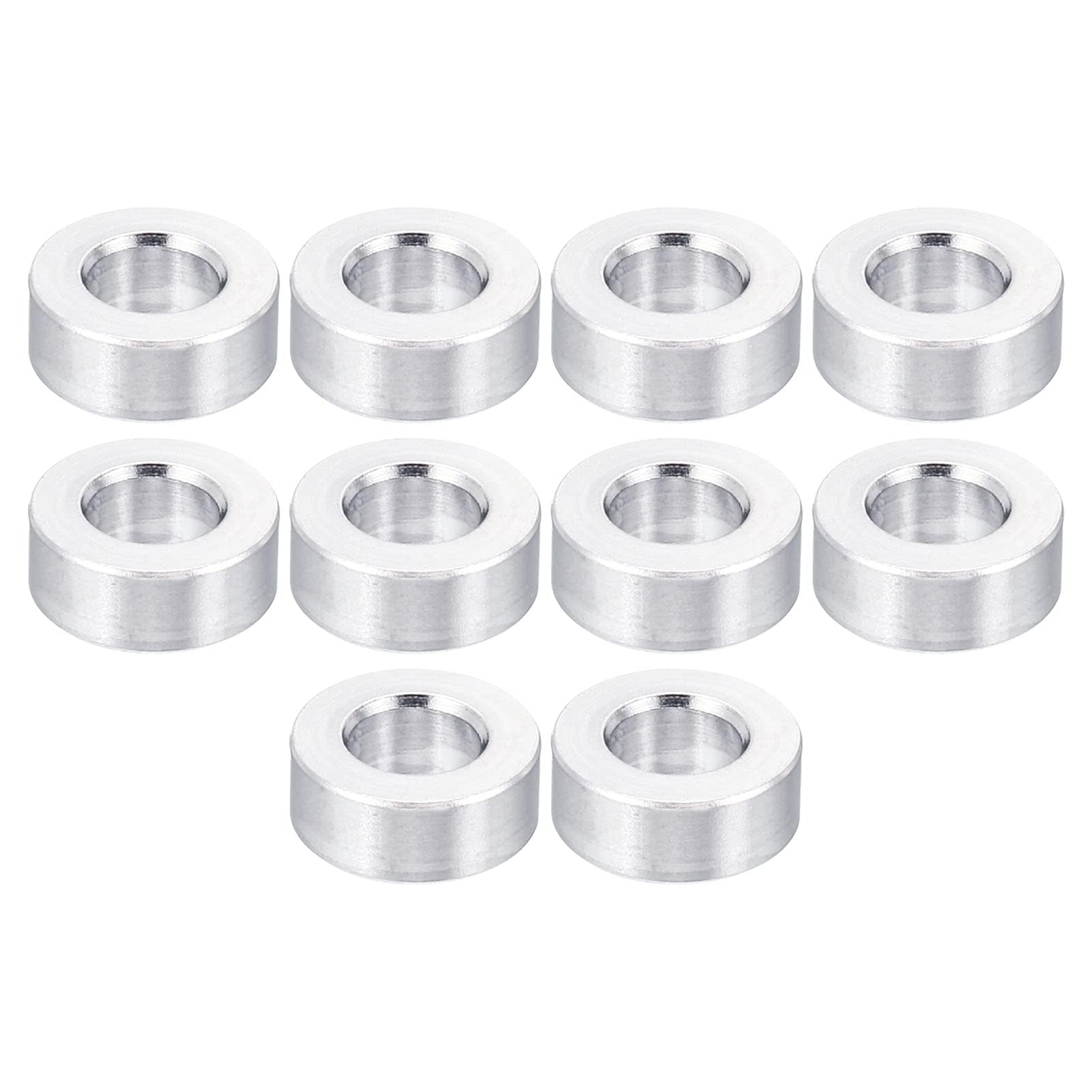 TA-VIGOR Aluminum Spacer 10Pcs M5 5.2mm ID x 10mm OD x 4mm Length — image 1