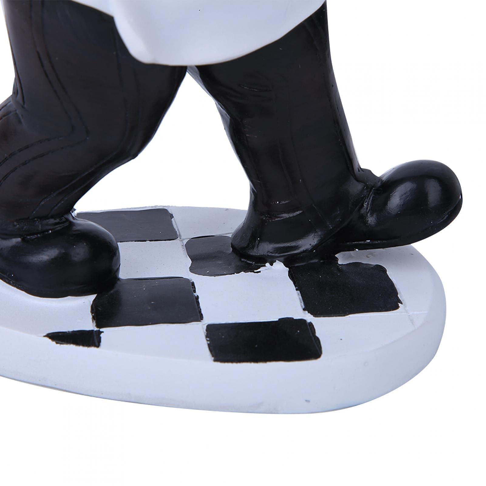 Figuras de Estatua de Chef, Estatua de Chef de tamaño pequeño Pintada a Mano con Base Estable para Regalos de inauguración de la casa para Decoraciones de Restaurante de Cocina casera (7124t)