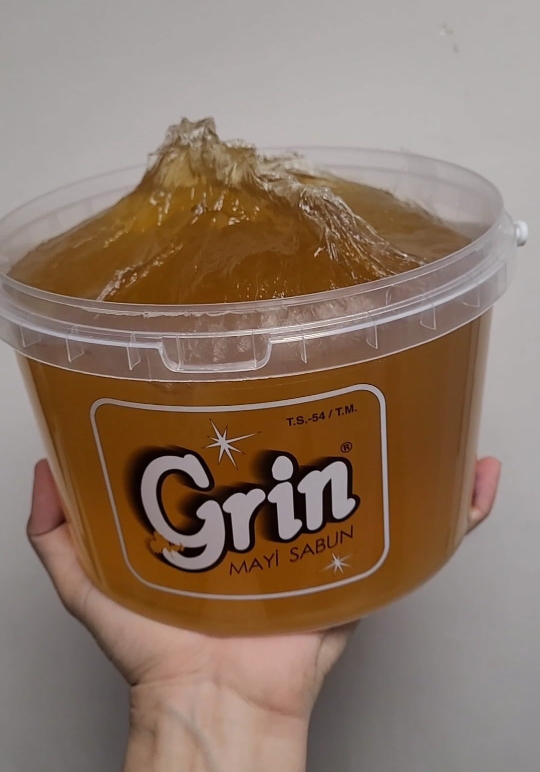GRİN Ekolojik Arap Sabunu, 3 Kg Organik Jel Sabun, Ayçiçeği Yağı Özlü Doğal Sıvı Sabun (Kova)