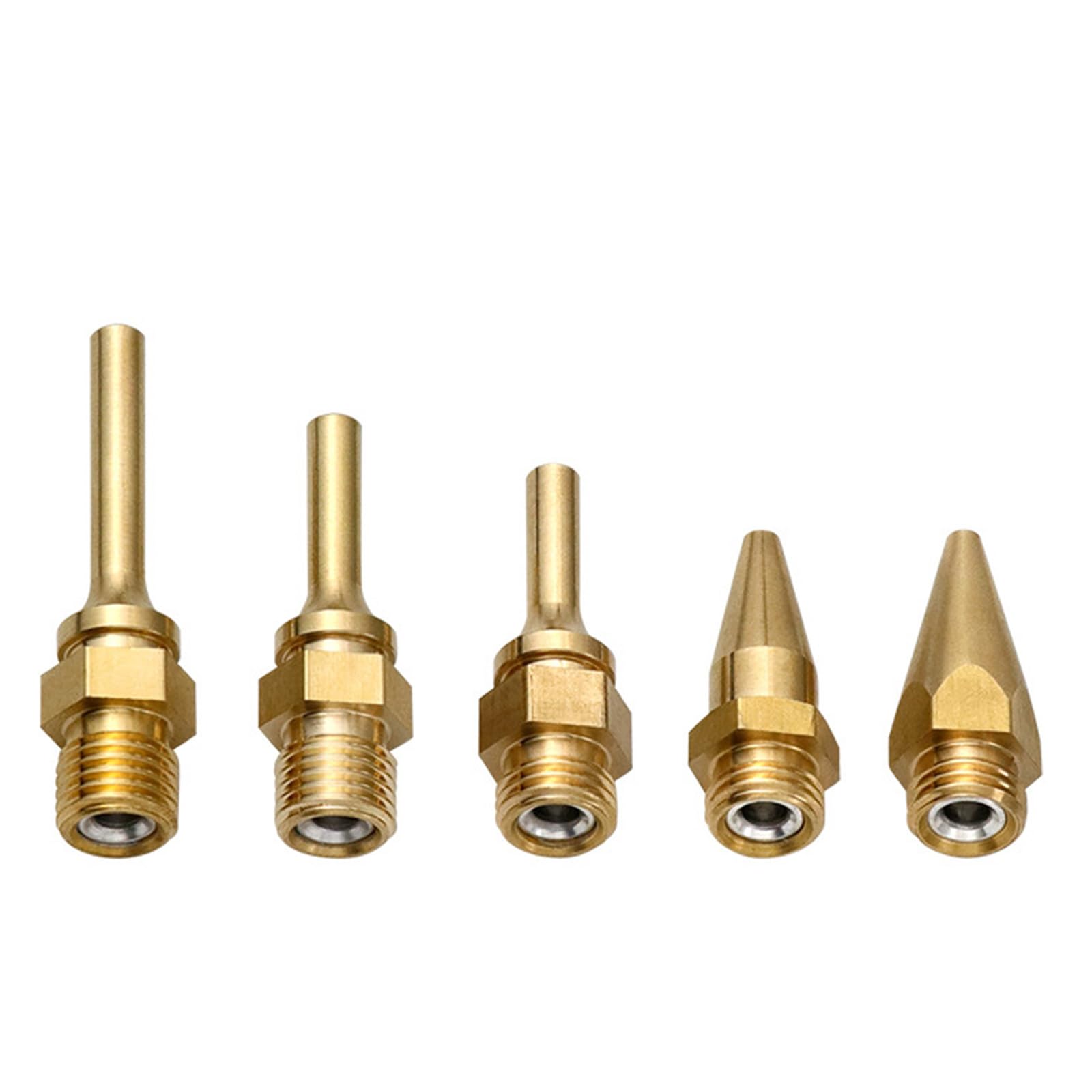 Msioytog Efficiency Extended Bore Adhesive Nozzle Tip Copper Construction Enhancing Heat Transfer Leak Proof Glues Nozzles