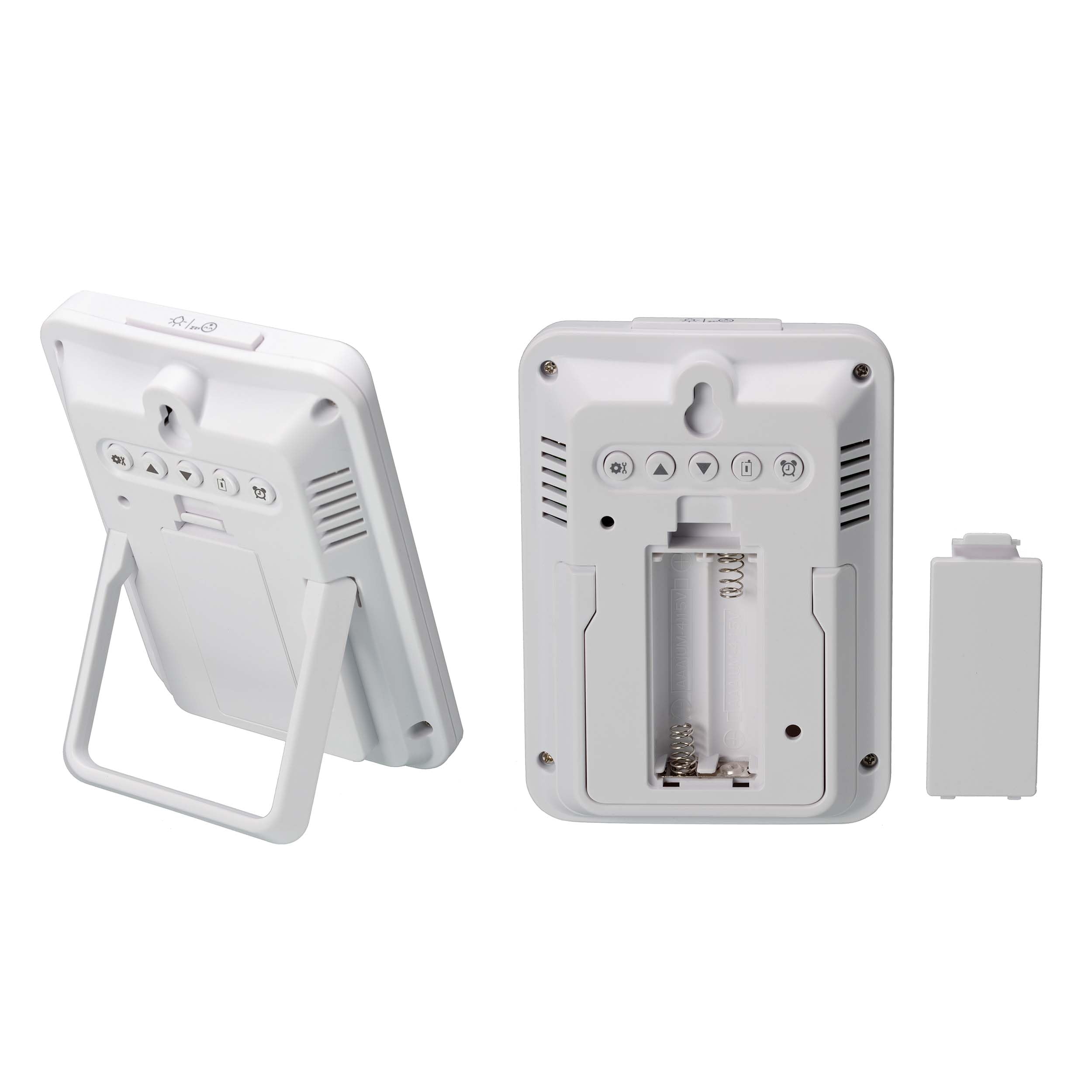 BRESSER ClimaTemp IO Jumbo - Set termometro Wireless con 2 stazioni e 3 trasmettitori per Temperatura e umidità
