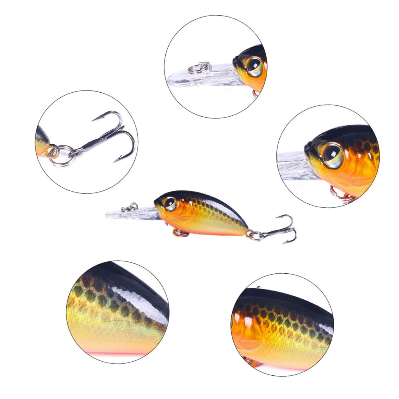Toyvian Señuelo Cebo Artificial Abordar Kit De Señuelos De Pesca Señuelos Cebos Sonajas Azul Equipo Pececillo Desechos Cebos Coloridos Cebo De Pesca Vistoso Abs