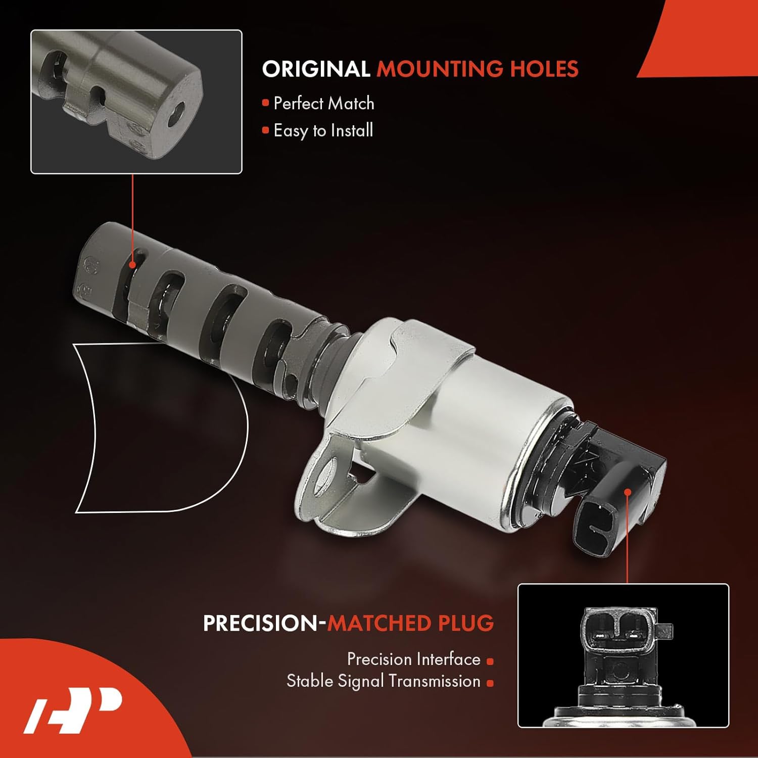 A-Premium 2-PC Engine Variable Valve Timing (VVT) Solenoid Compatible with Jaguar XF 2009-2010, XJ 2013, XJ8 2004-2009, XJR 2004-2009, S-Type 2000-2008, X-Type/XK/XK8/XKR/Super V8/Vanden Plas
