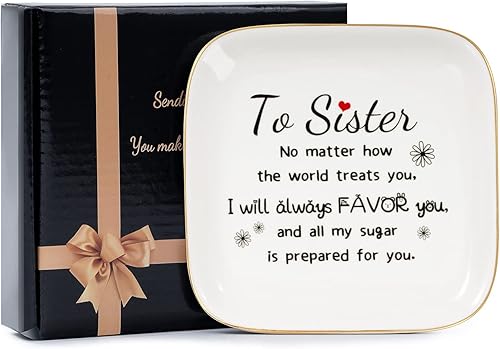 Miniatura 8 de Regalos de cumpleaños para hermanas de parte de la hermana, regalos para la mejor hermana mayor para niñas pequeñas y hermanas del alma, decoración