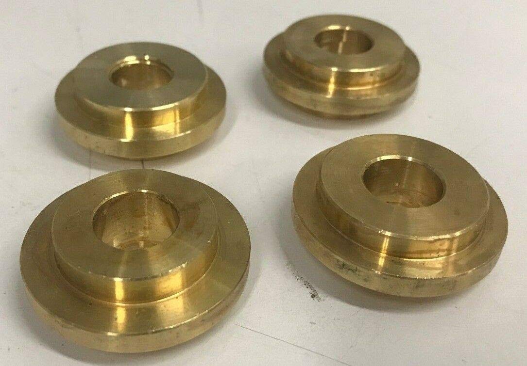 SOLID BRASS Handlebar Riser Solid Mount Adapter Kit 1973 Up Harley ape hanger