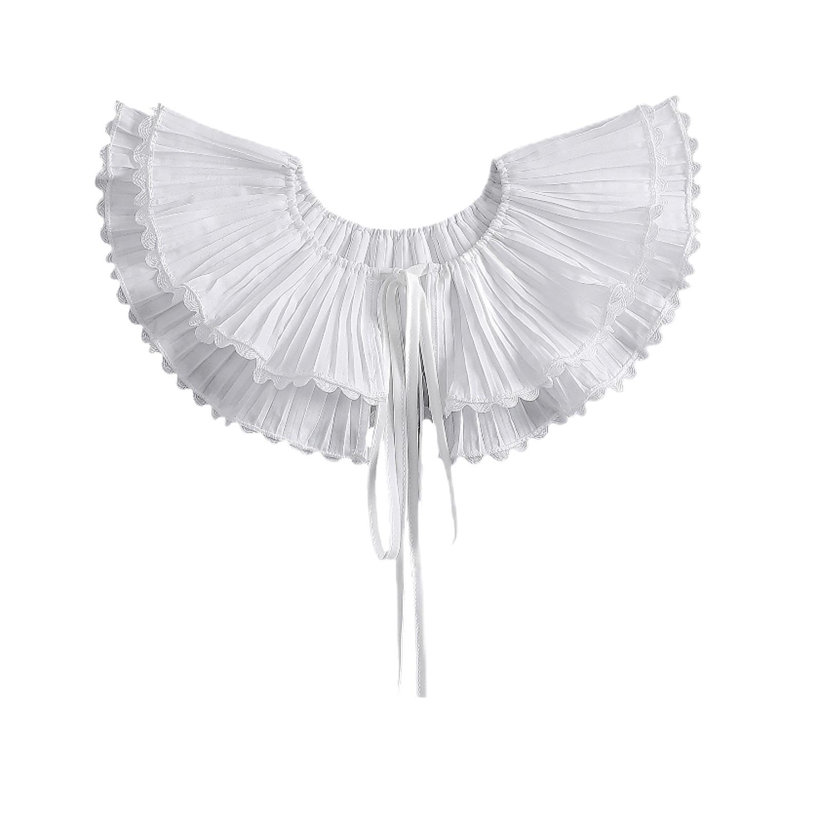 Women Court Pleated Collar Detachable Fashion for Shirts Sportswear Sweaters-image-34
