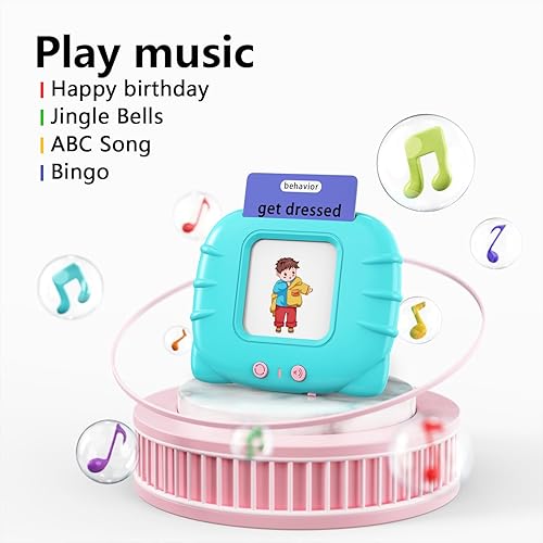 Miniatura 4 de Lapare - Tarjetas didácticas parlantes para niños pequeños de 2 a 6, aprende el ABC, números del 0 al 100, frases, objetos, adjetivos y más palabras