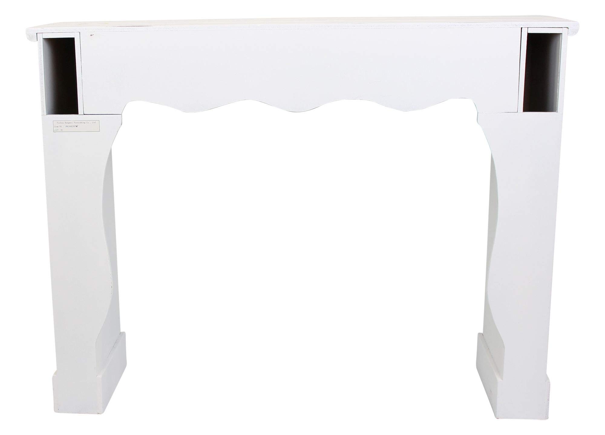 FRANK FLECHTWAREN Kaminkonsole, Kaminumrandung Shabby ca. 98 x 25 x 96 cm