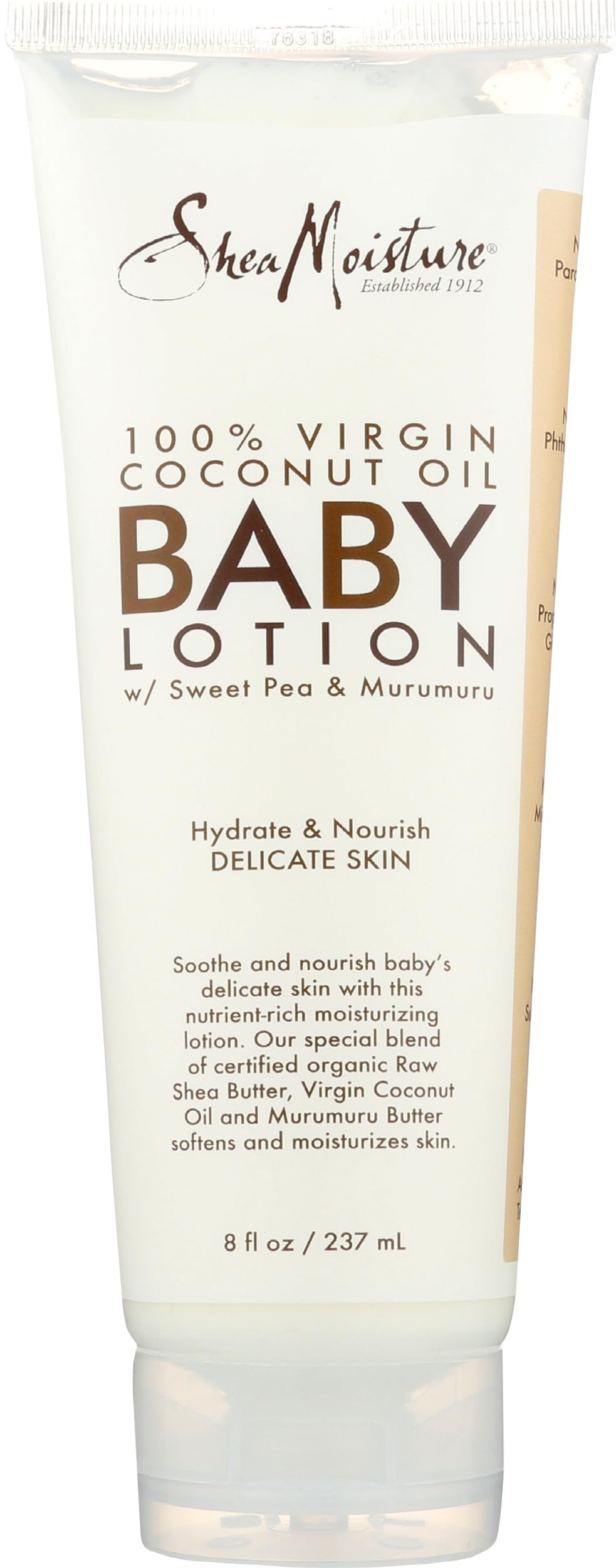 SHEA MOISTURE 100 Percent Virgin Coconut Oil Baby Lotion For Kids 8 oz