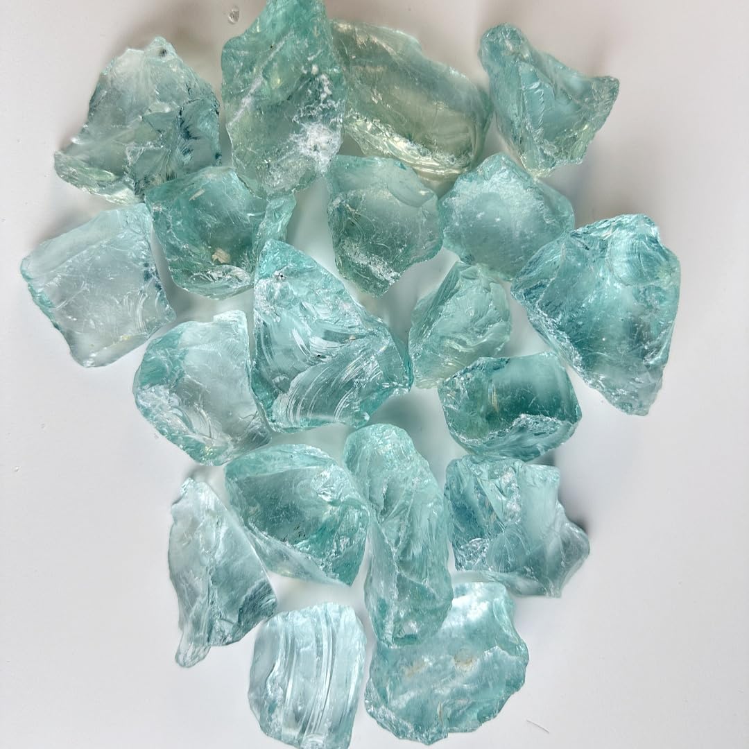 Aquarium Steine, Aquarium deko Glasstein | 800g, 3-5cm Fischo rnamente, Garnelenversteck, geeignet für Aquarien Aller Größen,Blumentopfdekoration
