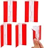 Acrylic Small Hinge self-Adhesive Transparent Plastic Continuous Hinge Cabinet Drawer Furniture DIY Display Rack Tool (65x40(4PCS))