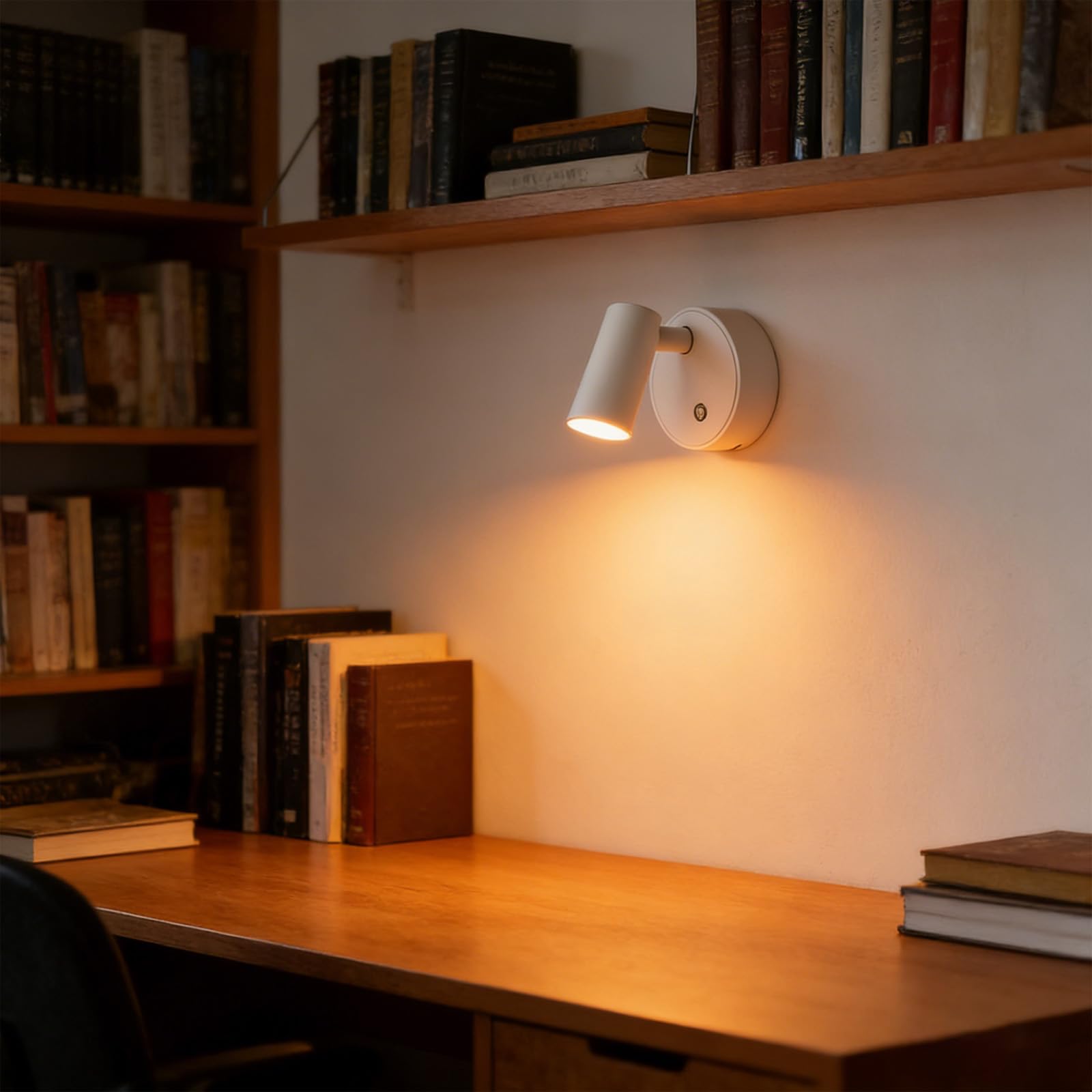2 focos para interiores con mando a distancia, 3 temperaturas de color, foco de imagen recargable, iluminación LED de acento, luces de imágenes regulables para arte, retratos, plantas, (blanco)