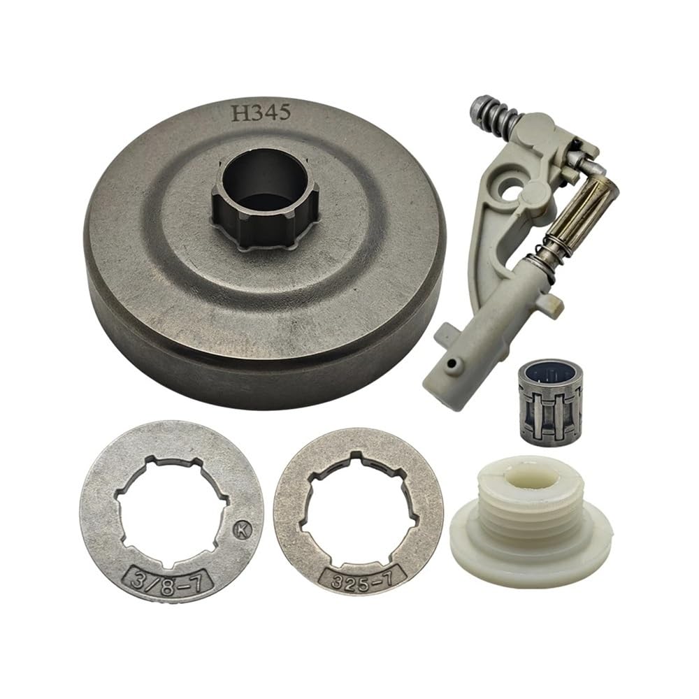 Adecuado for motosierra 357XP 359 357 XP, bomba de aceite, embrague, tambor, llanta, rueda dentada, kit de cojinetes de agujas.