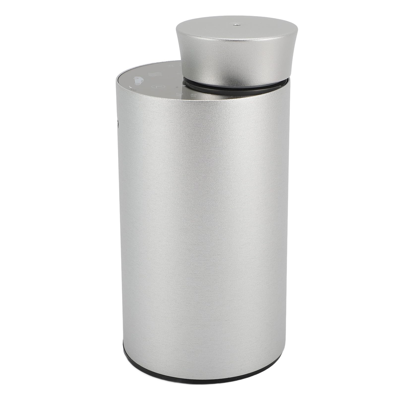 Difusor de Aceite Esencial pequeño Coche portátil, pulverizador sin Agua con Pilas, máquina de aromaterapia silenciosa con Intensidad Ajustable, Elegante diseño de aleación de (Plata)