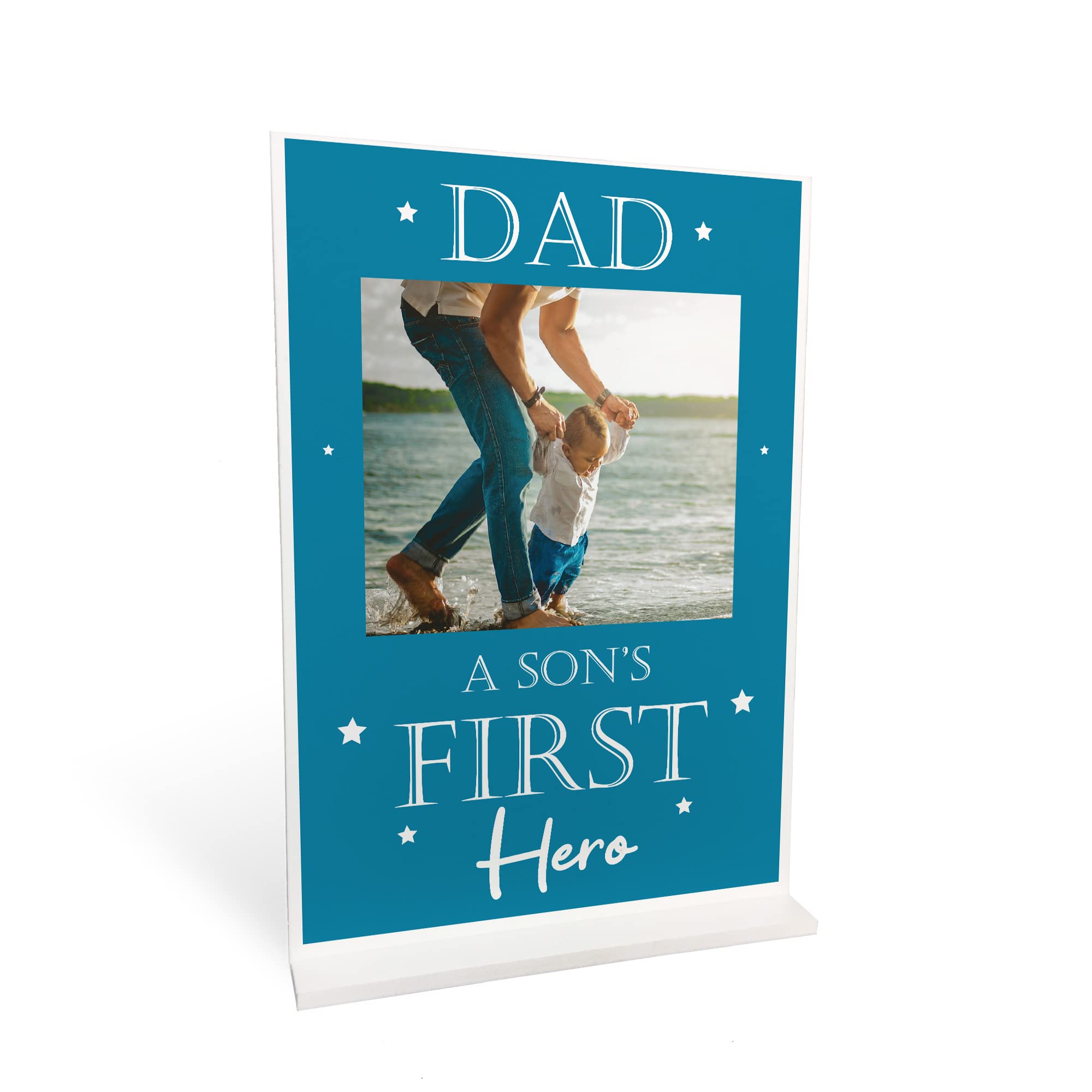 Red Ocean Fathers Day Gift From Son Personalised Standing Plaque Hero Dad Birthday Gift From Son Gift For Dad Keepsake