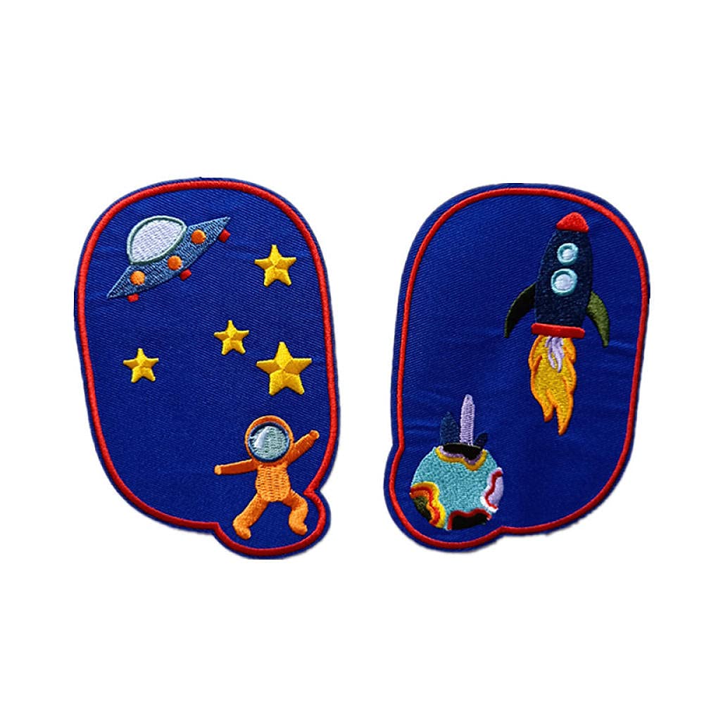 LZHLMCL Parche Bordado Para Ropa 23 Piezas Alien Space Animal Parches Bordados Ropa Planchar En Jeans Apliques Diy Brazo Abrigo Pantalones Bolsos Sombrero Pegatina Decoración