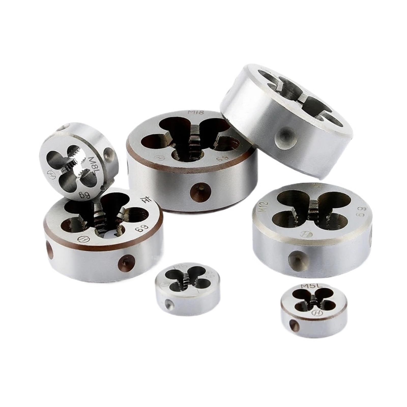 Ozxzh Left Hand M3x0.5 Left Hand Threading Die 1Pcs Metric Thread Cutting Dies Tools For Metalworking M3 M4 M5 M6 M8 M10 M12 M14 M16 M18 M20(Left Hand M3x0.5)