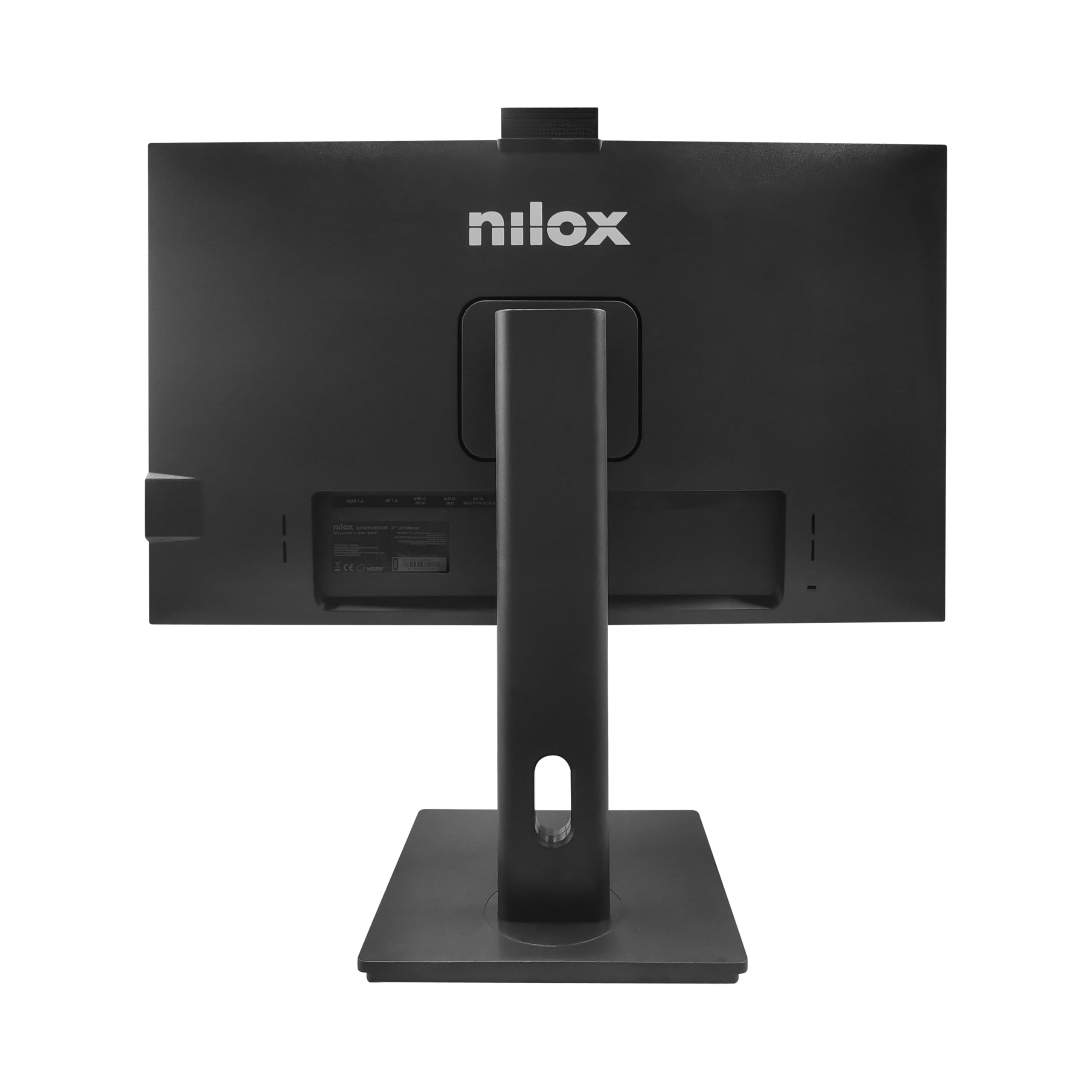 Nilox NXM27RWEB0265 Monitor Business 27'' IPS Full HD, Frecuencia 120 Hz, Cámara Web integrada y USB-C 65 W, Ajustable y ergonómico