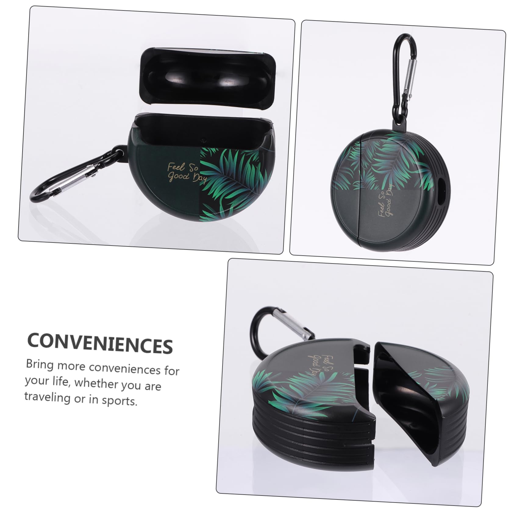 Uonlytech 3piezas Funda Protectora Portátil para Auriculares Inalámbricos Diseño Chic y Práctico Resistente Al Agua Sudor para Deportes y Almacenamiento Seguro