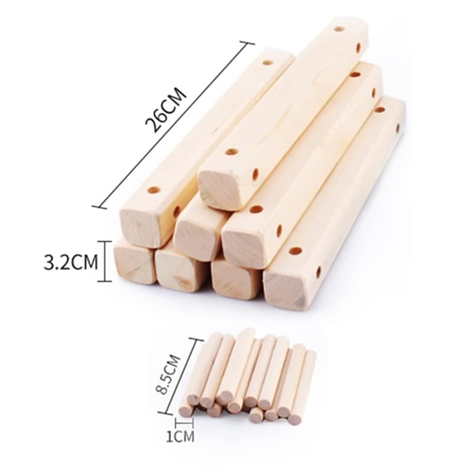 Estante De Vino De Madera, Soporte De Almacenamiento De Bebidas, Botellero De Madera Apilable, Estantes De Almacenamiento De Vino De Bricolaje, Para Cocina, Despensa, Bodega, Bar Baked,12stick