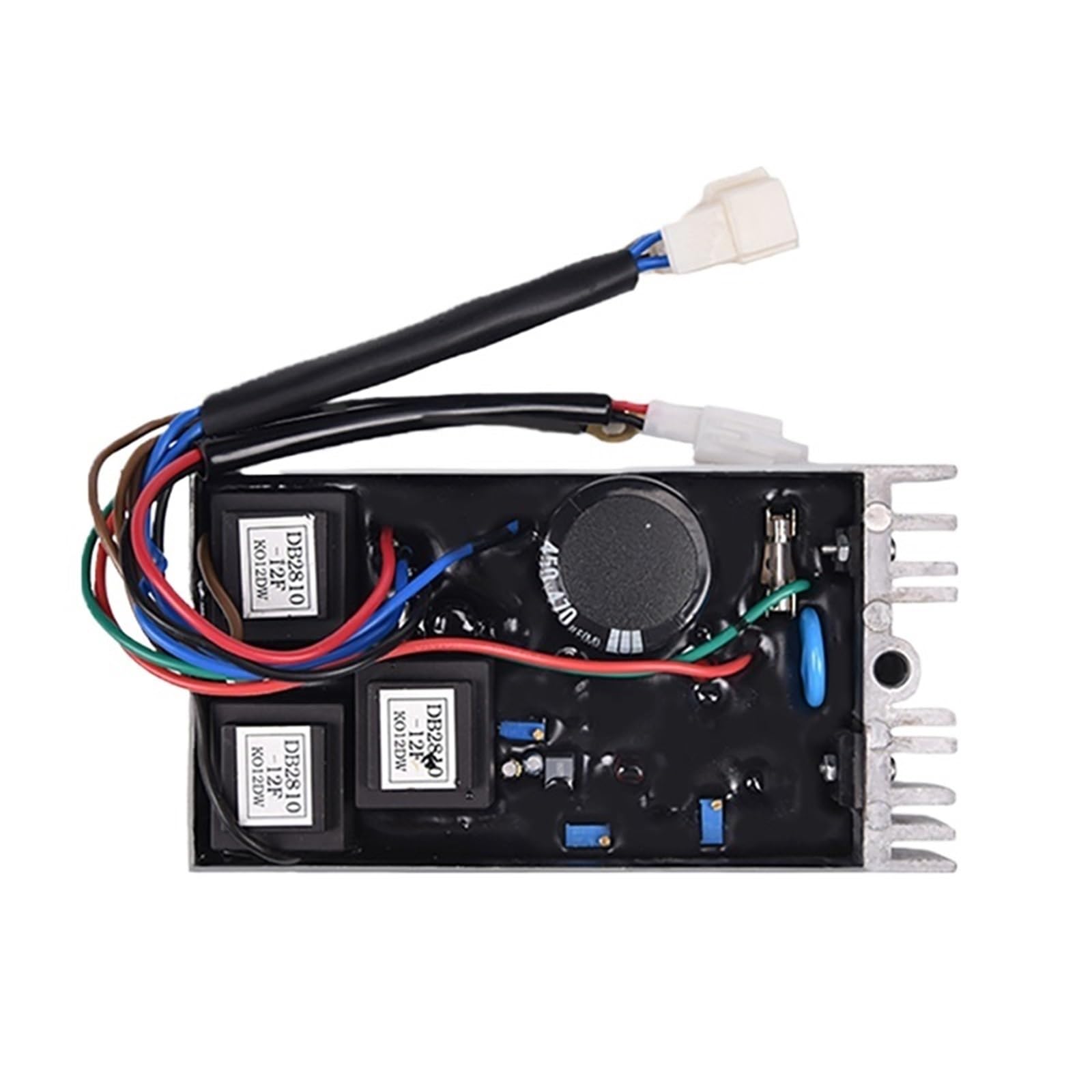 Regulador de voltaje automático AVR KI-DAVR-50S KI-DAVR-50S3, compatible con generadores monofásicos KDE6500E, KGE6500X y KGE6500E de 5 kW.
