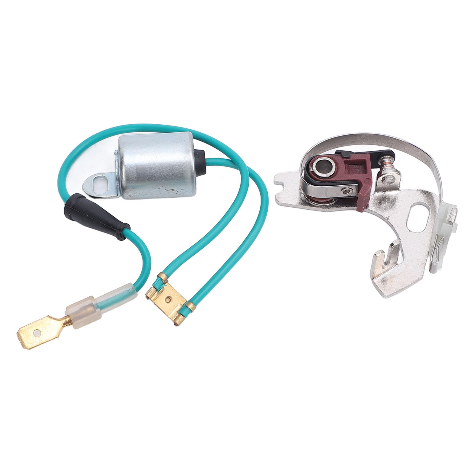 RiToEasysports Set Punti Distributore e Set Condensatore Punti Distributore Accensione in Metallo per Cilindri 43D 45D 4 6 per la Sostituzione e la Messa a Punto di Routine dei Proprietari di Auto